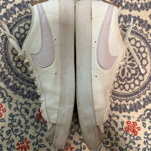 Women's White and Purple Sneakers